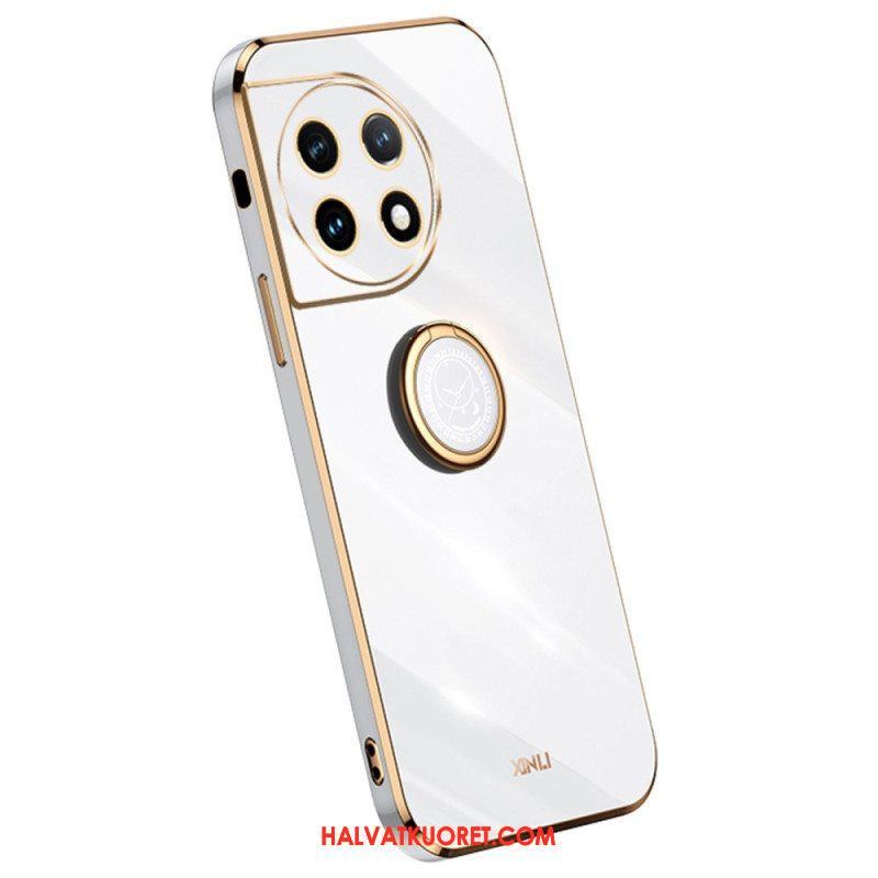 Case OnePlus 11 5G Kultaiset Reunat Rengastuella