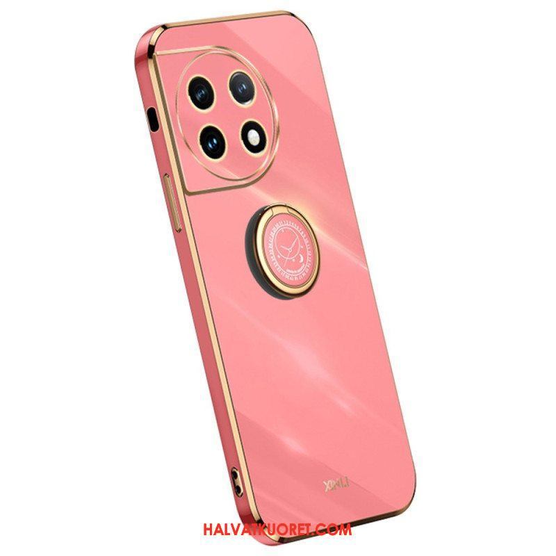 Case OnePlus 11 5G Kultaiset Reunat Rengastuella