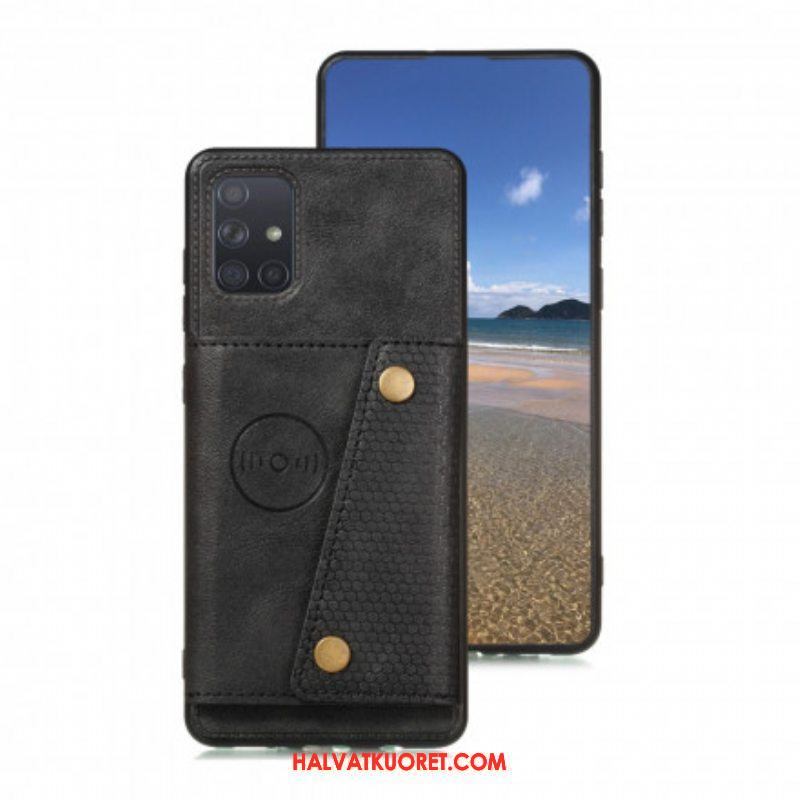 Case Samsung Galaxy A52 4G / A52 5G / A52s 5G Lompakkokuori Nappaa Lompakko