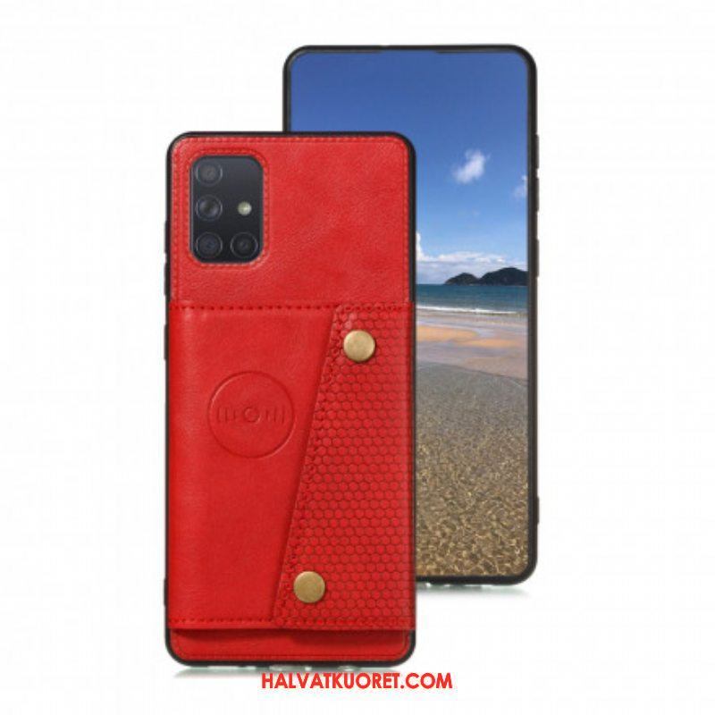 Case Samsung Galaxy A52 4G / A52 5G / A52s 5G Lompakkokuori Nappaa Lompakko