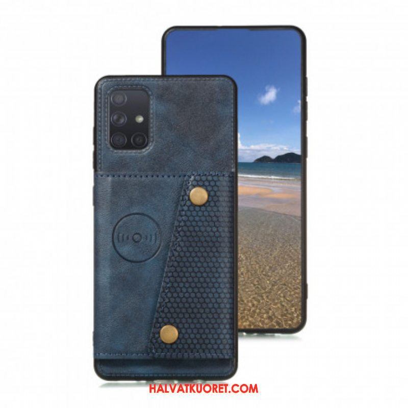 Case Samsung Galaxy A52 4G / A52 5G / A52s 5G Lompakkokuori Nappaa Lompakko