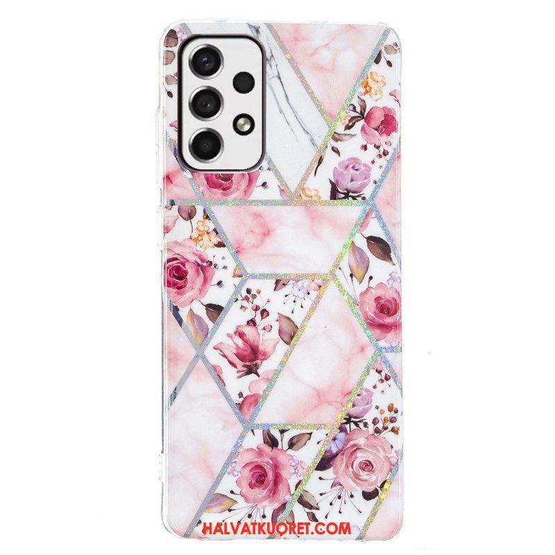 Case Samsung Galaxy A53 5G Marmoroidut Kukat