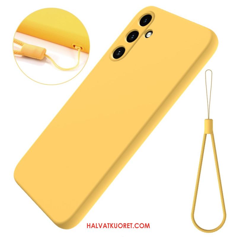 Case Samsung Galaxy M55 5g Puhelinkuoret Nestemäinen Silikonihihna