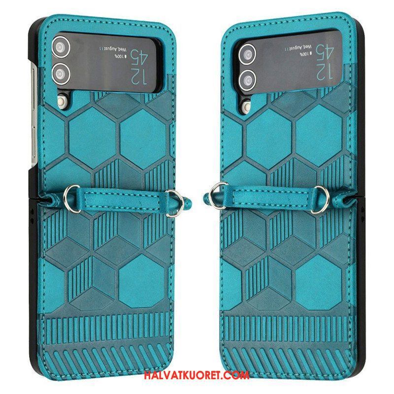 Case Samsung Galaxy Z Flip 4 Kotelot Flip Jalkapallopallon Suunnittelu