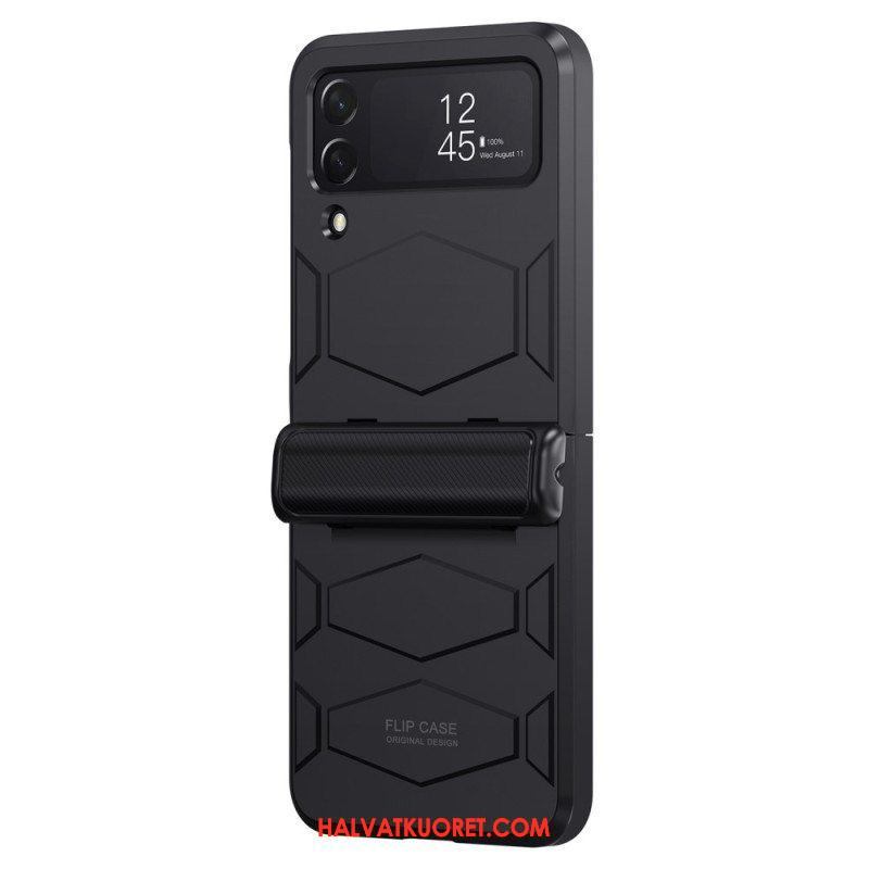 Case Samsung Galaxy Z Flip 4 Kotelot Flip Jäykkä Hunajakennomuotoilu