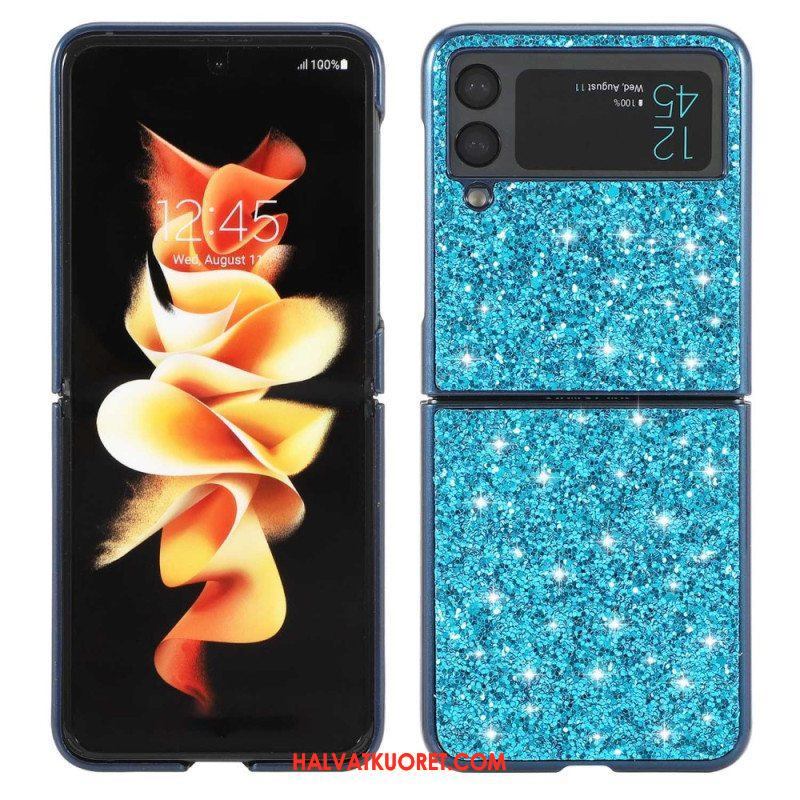 Case Samsung Galaxy Z Flip 4 Kotelot Flip Premium Paljetteja