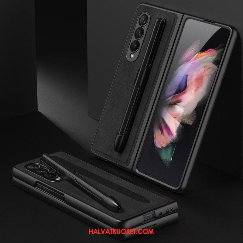 Case Samsung Galaxy Z Fold 3 5G Nahkavaikutteinen Kynäteline Gkk