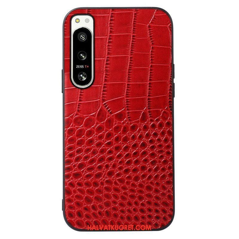 Case Sony Xperia 5 IV Aito Crocodile Texture -nahka