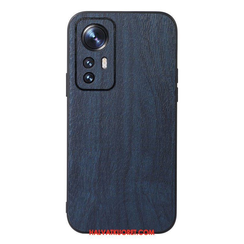 Case Xiaomi 12 Pro Tyylikäs Nahkainen Puuefekti