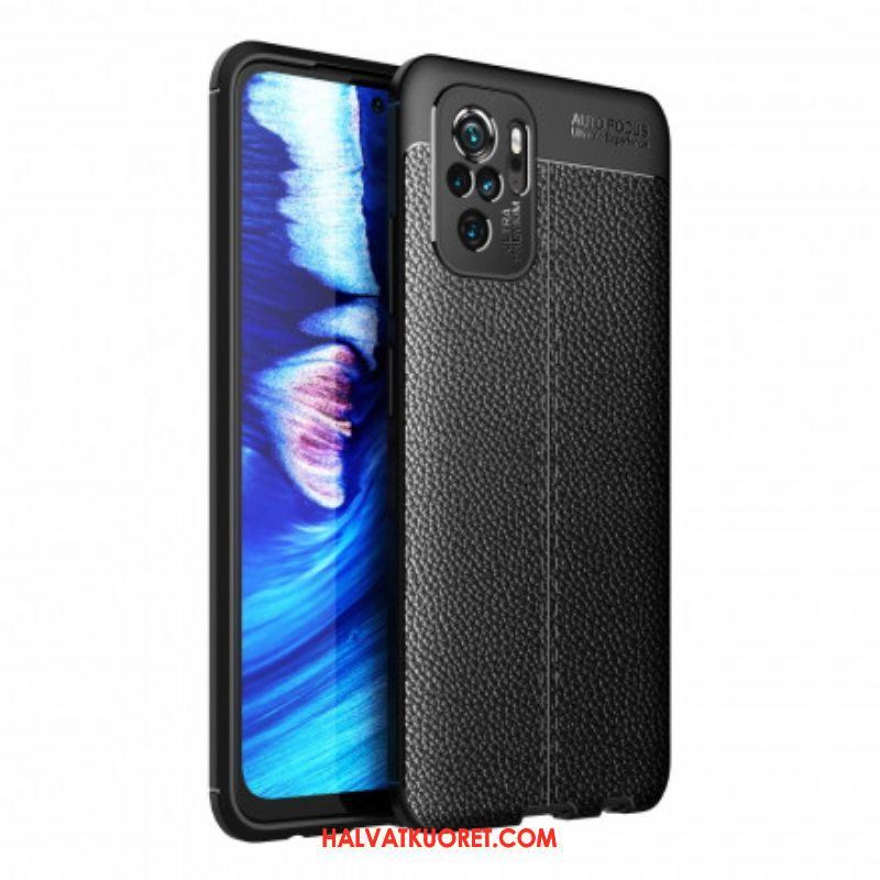 Case Xiaomi Redmi Note 10 / 10S Nahkaefekti Litsi Double Line