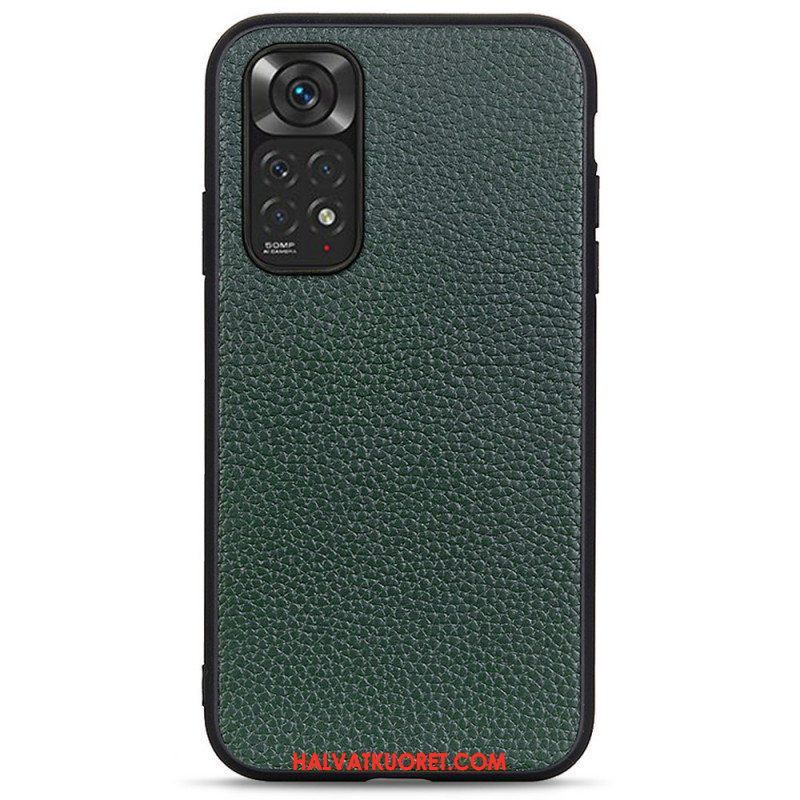 Case Xiaomi Redmi Note 11 / 11S Aitoa Litsi-nahkaa