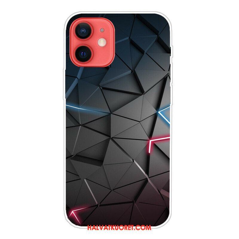 Case iPhone 13 Mini Joustava Geometria