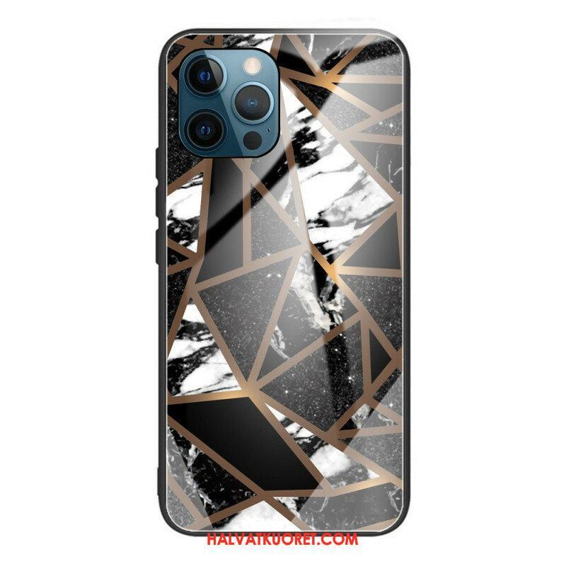 Case iPhone 13 Pro Geometria Marmori Karkaistu Lasi