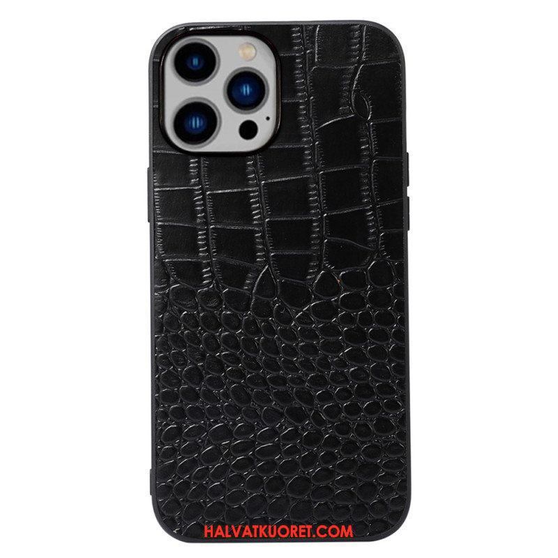 Case iPhone 14 Plus Aito Crocodile Texture -nahka