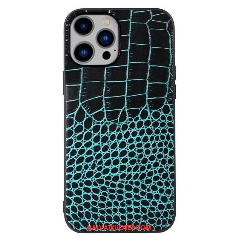 Case iPhone 14 Plus Aito Crocodile Texture -nahka