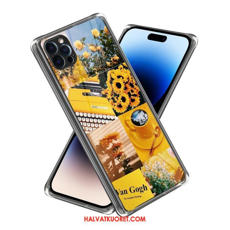 Case iPhone 14 Pro Max Voimakkaat Auringonkukat