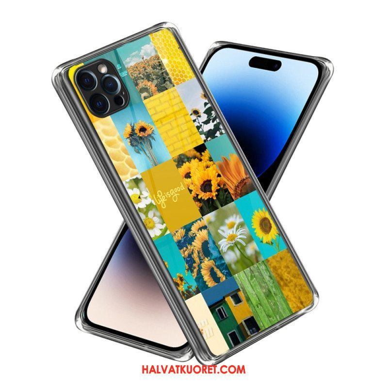 Case iPhone 14 Pro Max Voimakkaat Auringonkukat