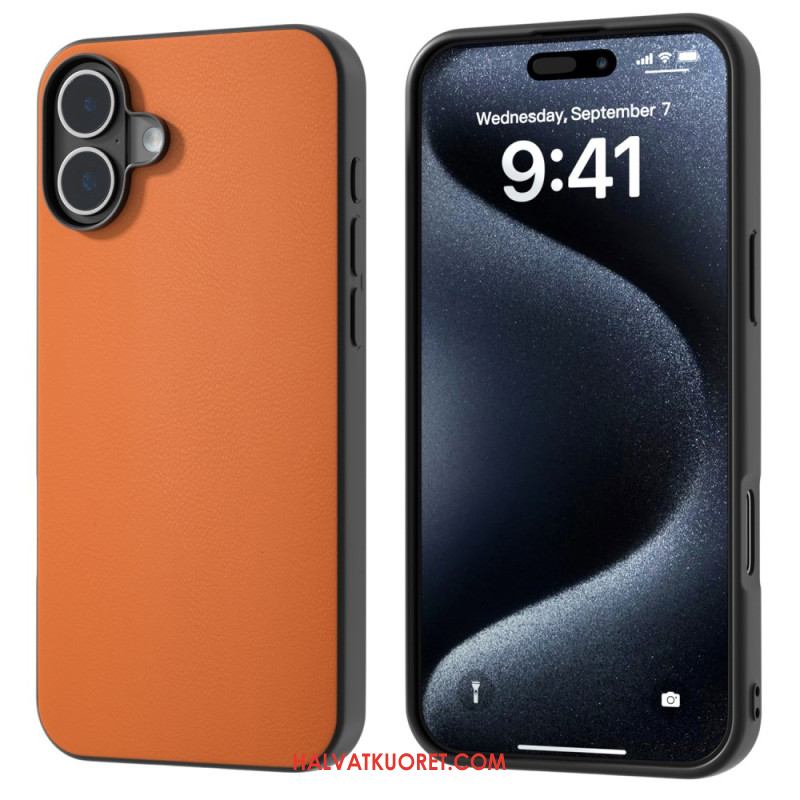 Case iPhone 16 Puhelinkuoret Nahkaefekti