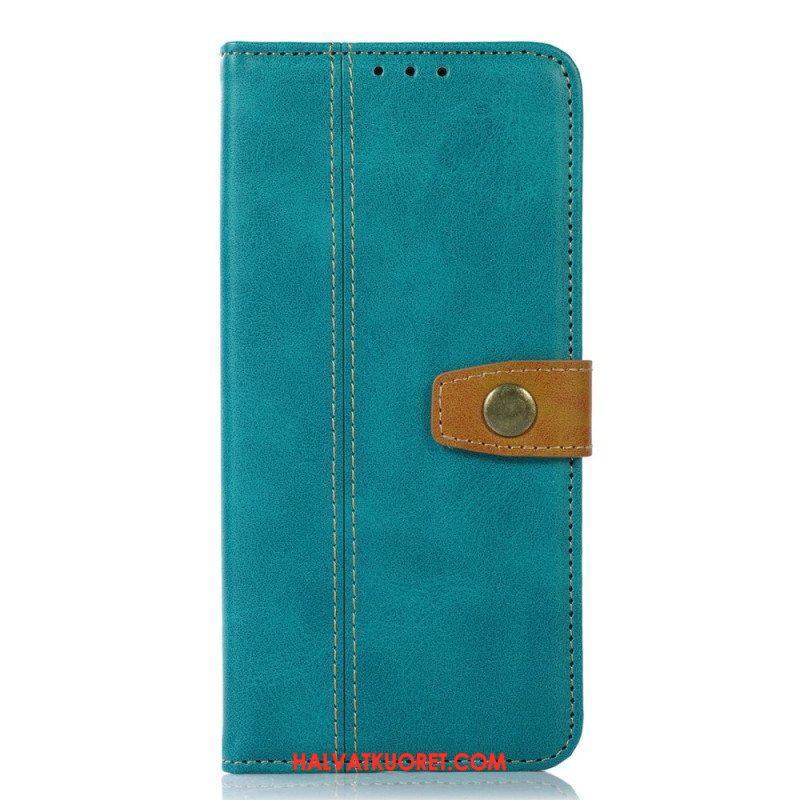 Flip Case OnePlus 10T 5G Kaksivärinen Kultainen Lukko