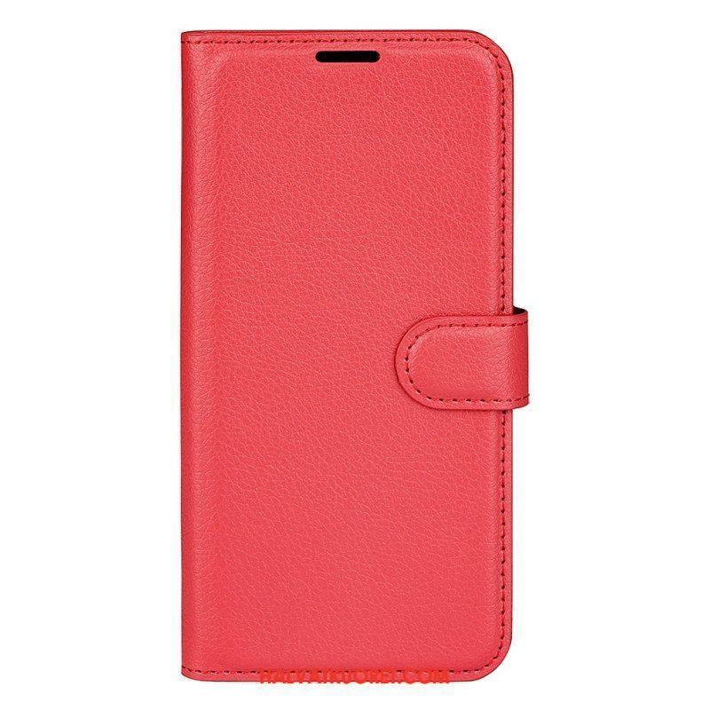 Flip Case Samsung Galaxy A14 / A14 5G Klassinen Keinonahka