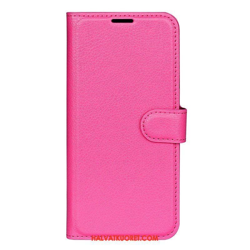 Flip Case Samsung Galaxy A14 / A14 5G Klassinen Keinonahka