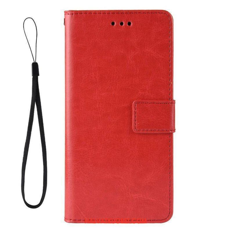 Flip Case Samsung Galaxy A42 5G Näyttävä Keinonahka