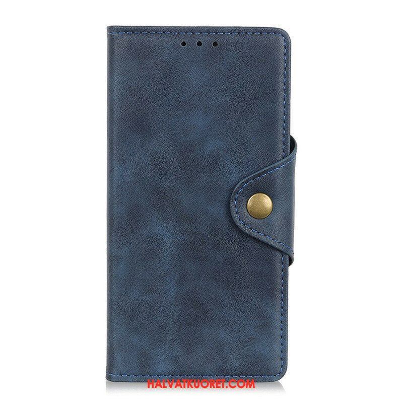 Flip Case Samsung Galaxy A52 4G / A52 5G / A52s 5G Keinonahkainen Vintage-painike