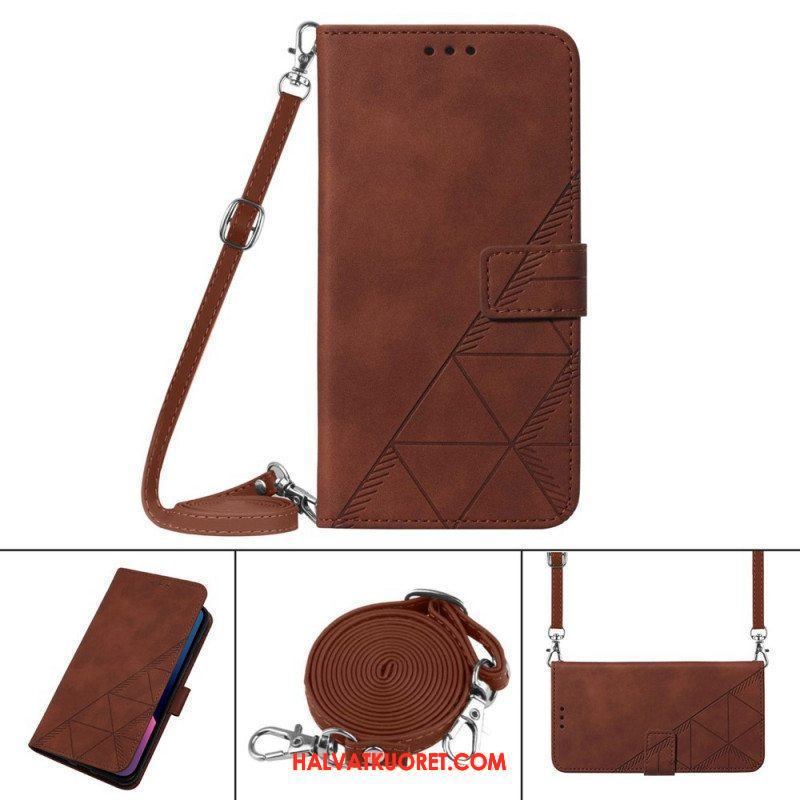 Flip Case Samsung Galaxy M53 5G Olkapään Kolmiot