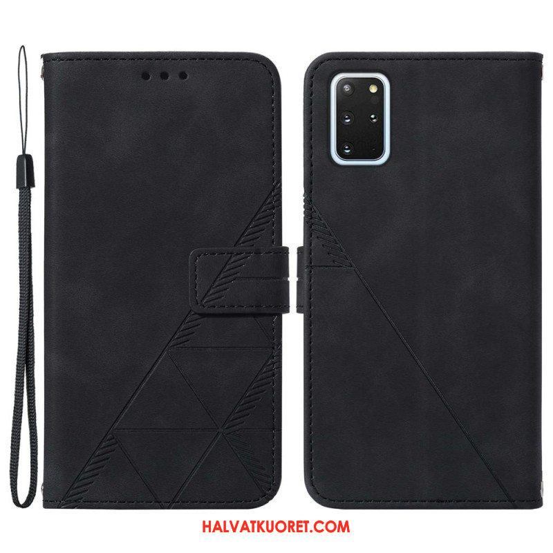 Flip Case Samsung Galaxy S20 Plus / S20 Plus 5G Pyramid-nahkaefekti