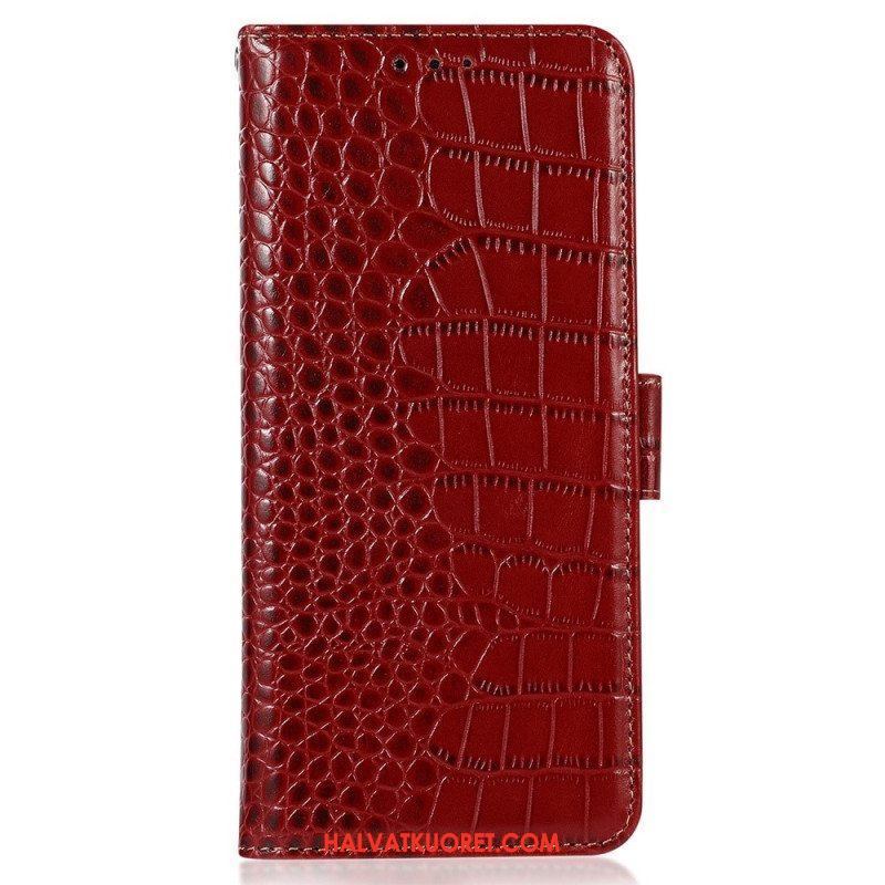 Flip Case Sony Xperia 5 IV Crocodile Style Rfid