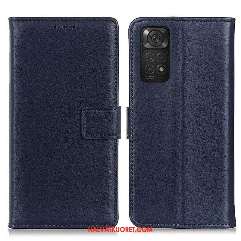 Flip Case Xiaomi Redmi Note 11 / 11S Tavallista Keinonahkaa