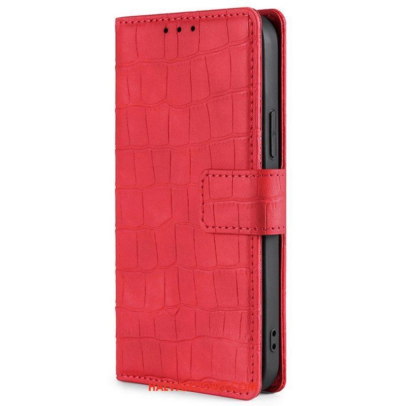 Flip Case Xiaomi Redmi Note 11 Pro / 11 Pro 5G Ihokosketuskrokotiili