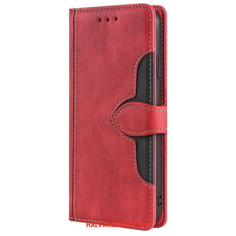 Flip Case Xiaomi Redmi Note 11 Pro / 11 Pro 5G Keinonahka Bicolor Tyylikäs