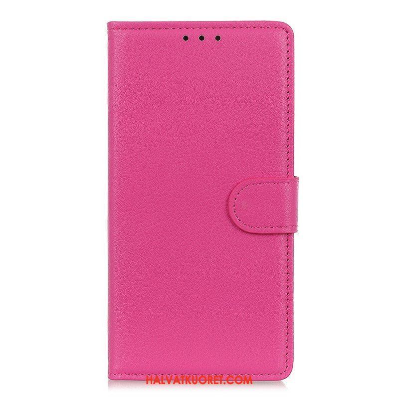 Flip Case Xiaomi Redmi Note 11 Pro Plus 5G Perinteinen Litsi-nahka