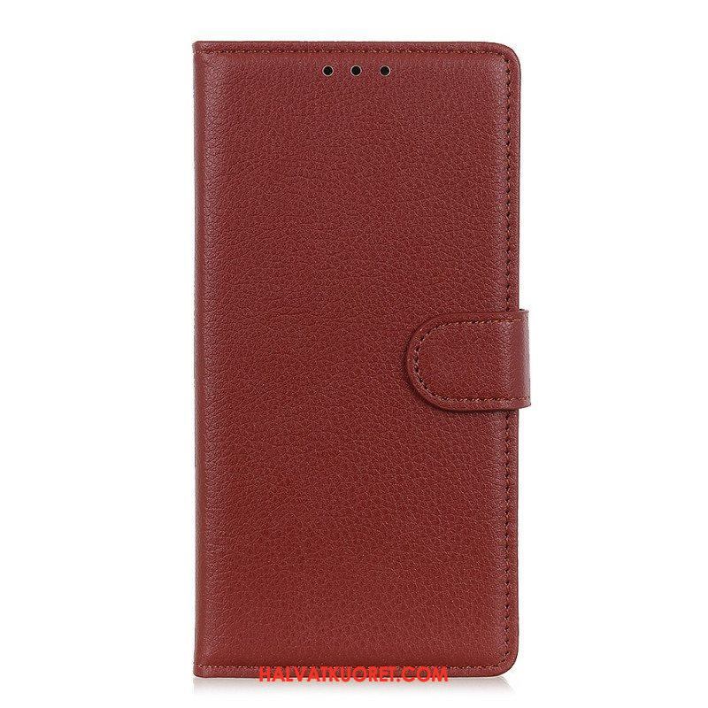 Flip Case Xiaomi Redmi Note 11 Pro Plus 5G Perinteinen Litsi-nahka