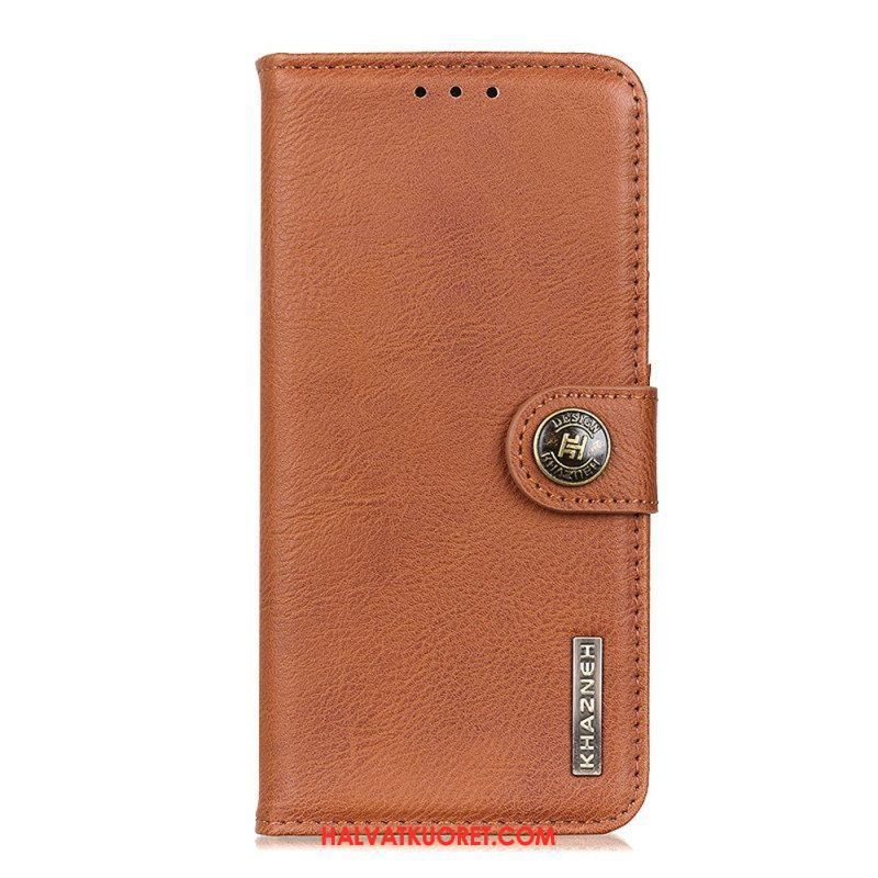 Flip Case Xiaomi Redmi Note 12 4G Keinonahka Retro Khazneh