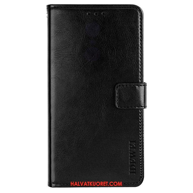 Flip Case iPhone 14 Pro Max Nahkajäljitelmä Idewei