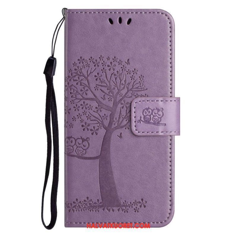 Kotelot OnePlus 10T 5G Suojaketju Kuori Strappy Owl Tree