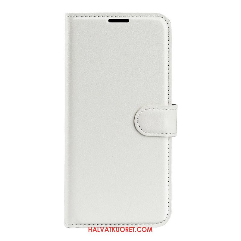 Kotelot Oneplus 12 5g Classic Litchi Faux Leather Suojakuori