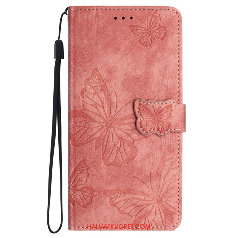 Kotelot Oppo A98 5g Puhelinkuoret Butterflies Suede Effect