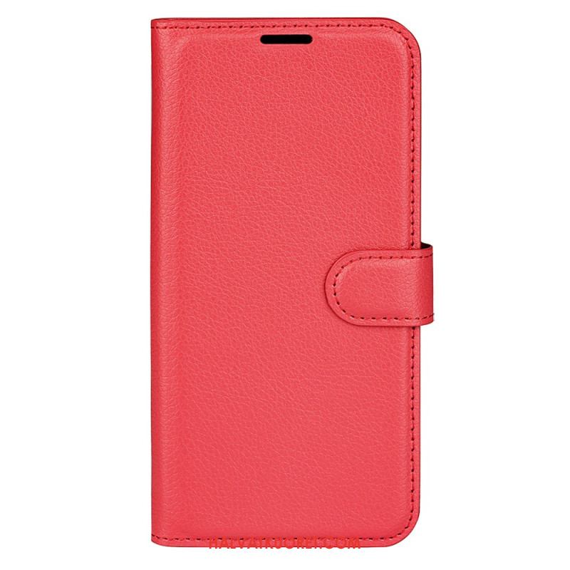 Kotelot Oppo Reno 12 Pro 5g Classic Litchi Faux Leather Suojakuori