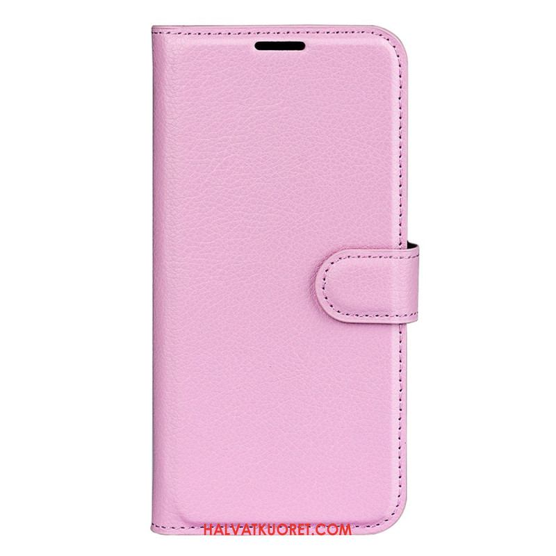 Kotelot Oppo Reno 12 Pro 5g Classic Litchi Faux Leather Suojakuori