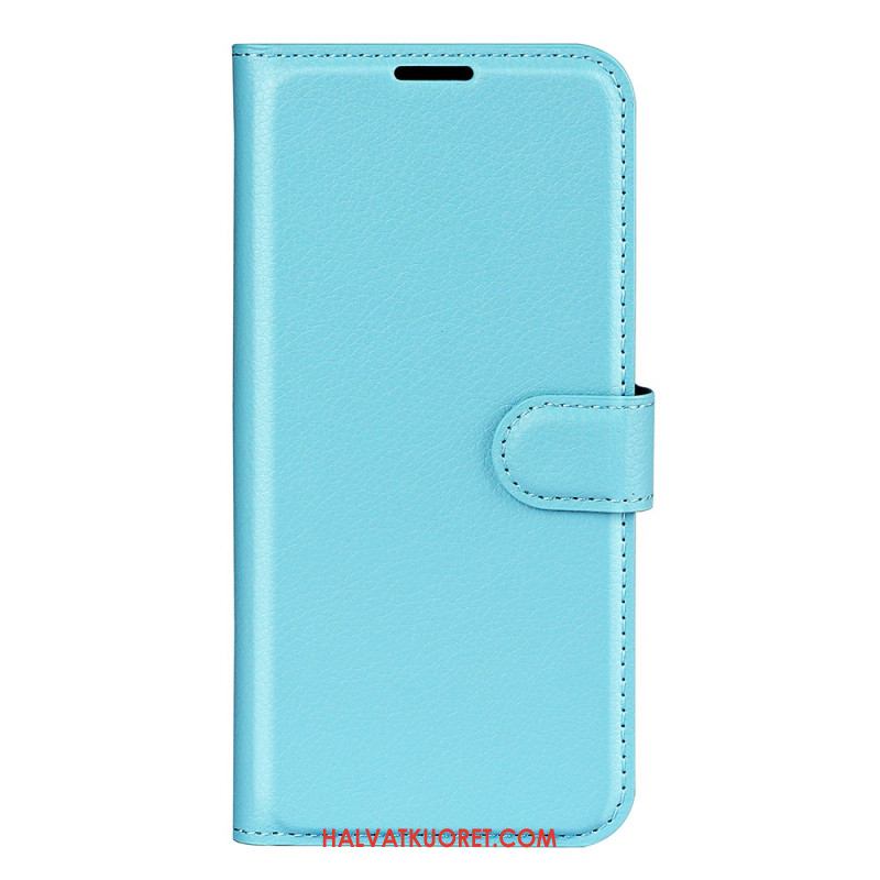 Kotelot Oppo Reno 12 Pro 5g Classic Litchi Faux Leather Suojakuori