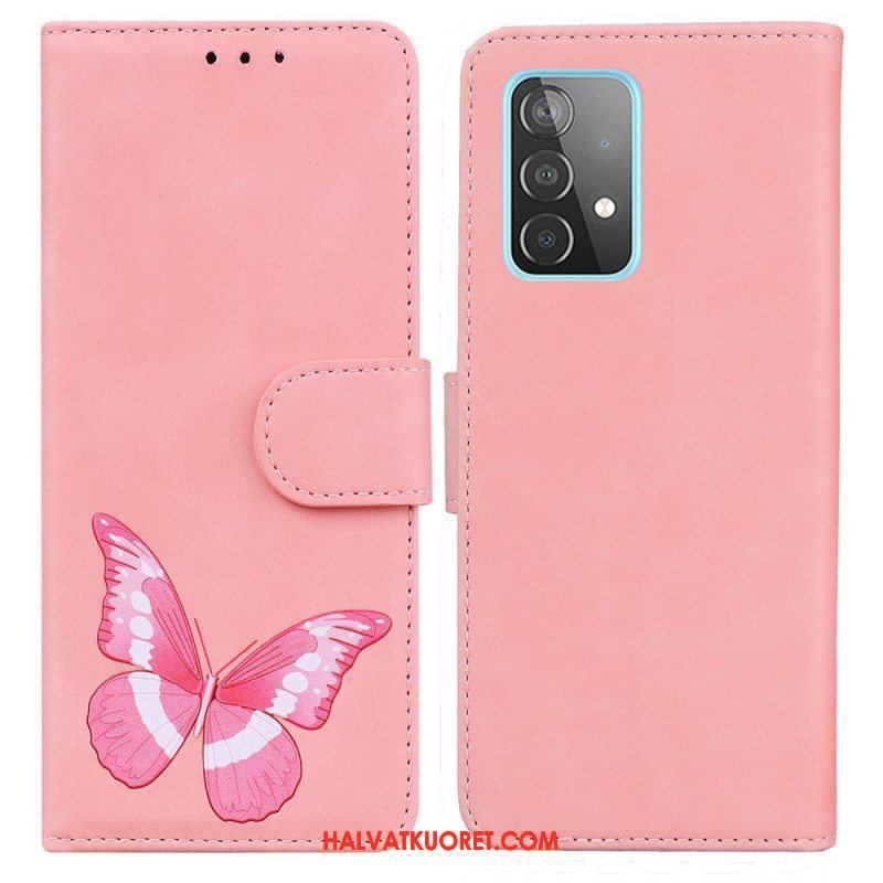 Kotelot Samsung Galaxy A52 4G / A52 5G / A52s 5G Skin Touch Butterfly