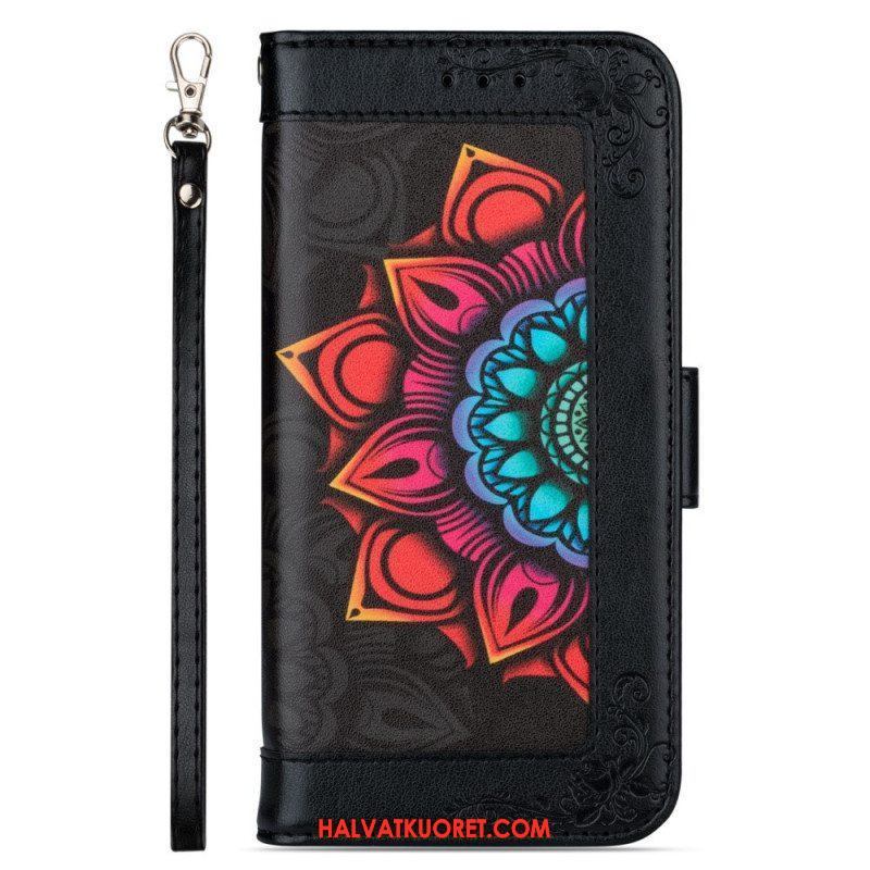 Kotelot Samsung Galaxy S22 5G Suojaketju Kuori Strappy Mandala Koristelu