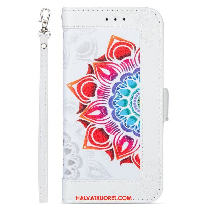 Kotelot Samsung Galaxy S22 5G Suojaketju Kuori Strappy Mandala Koristelu