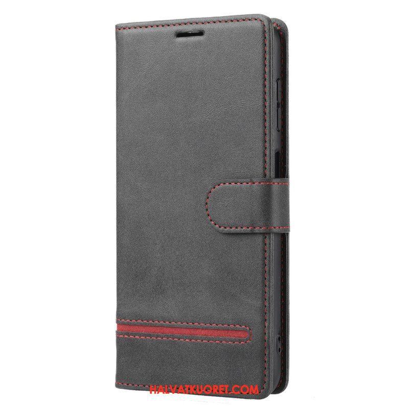 Kotelot Xiaomi Redmi Note 12 5G Line Leather Effect