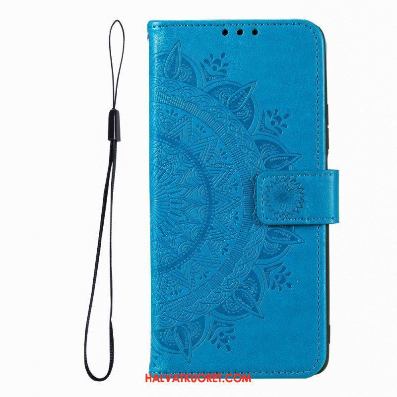 Kotelot Xiaomi Redmi Note 12 Pro Mandala-aurinko Kaulanauhalla