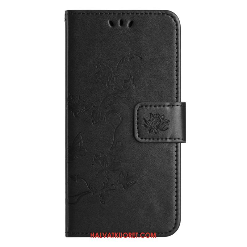 Kotelot Xiaomi Redmi Note 13 5g Strap Flowers Suojakuori