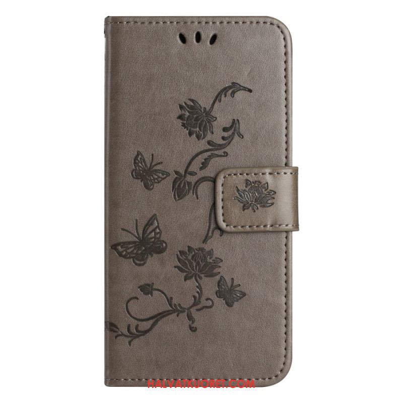 Kotelot Xiaomi Redmi Note 13 5g Strap Flowers Suojakuori